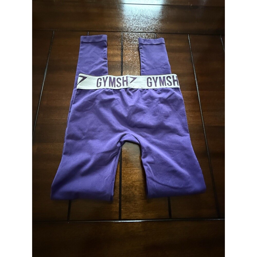 🔥GYMSHARK Womens Fit 26x28 Leggings Approx S-M Purple Athleisure Workout Yoga